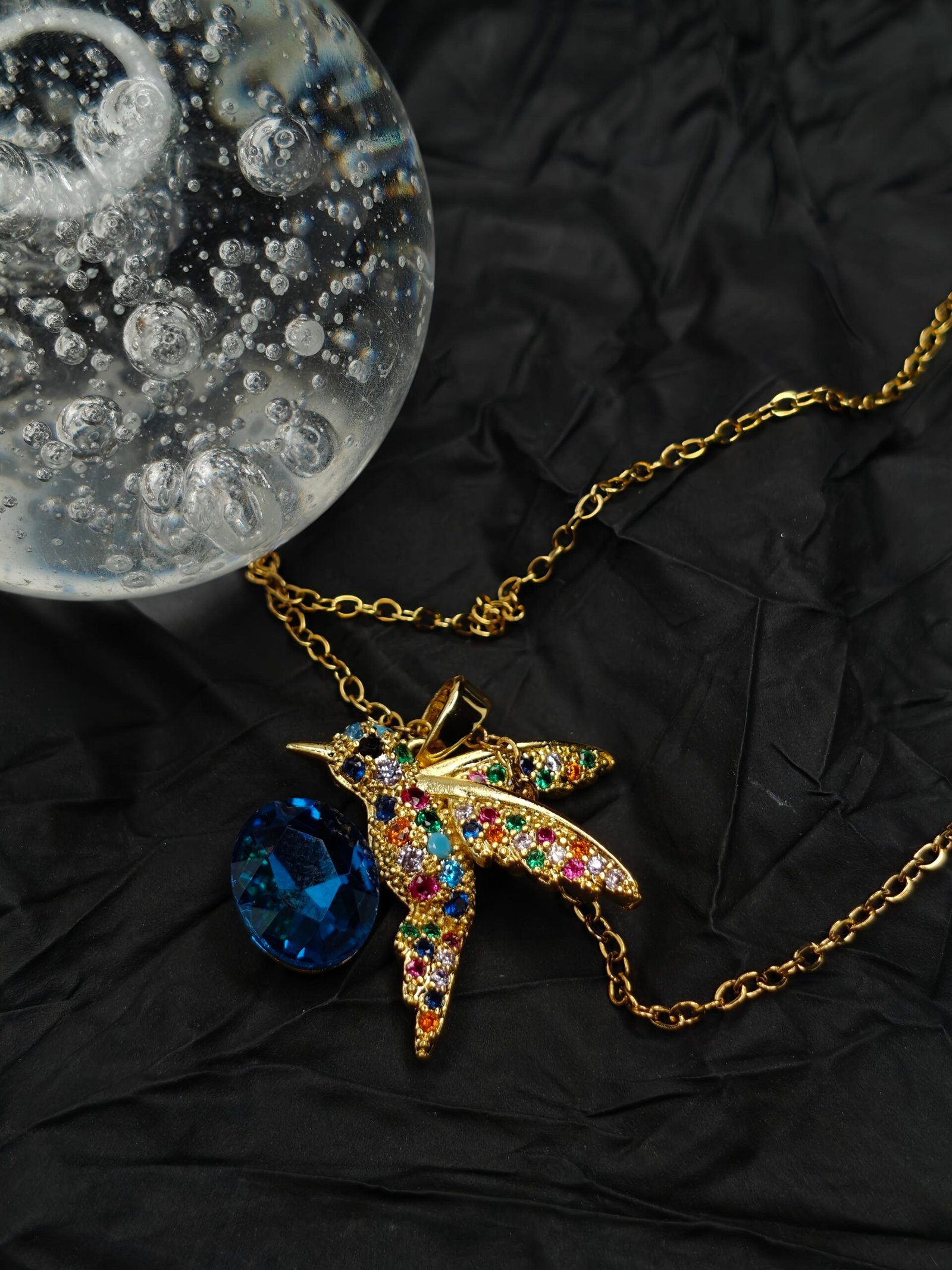 Aurora Flight Bird Pendant Necklace - Image 6