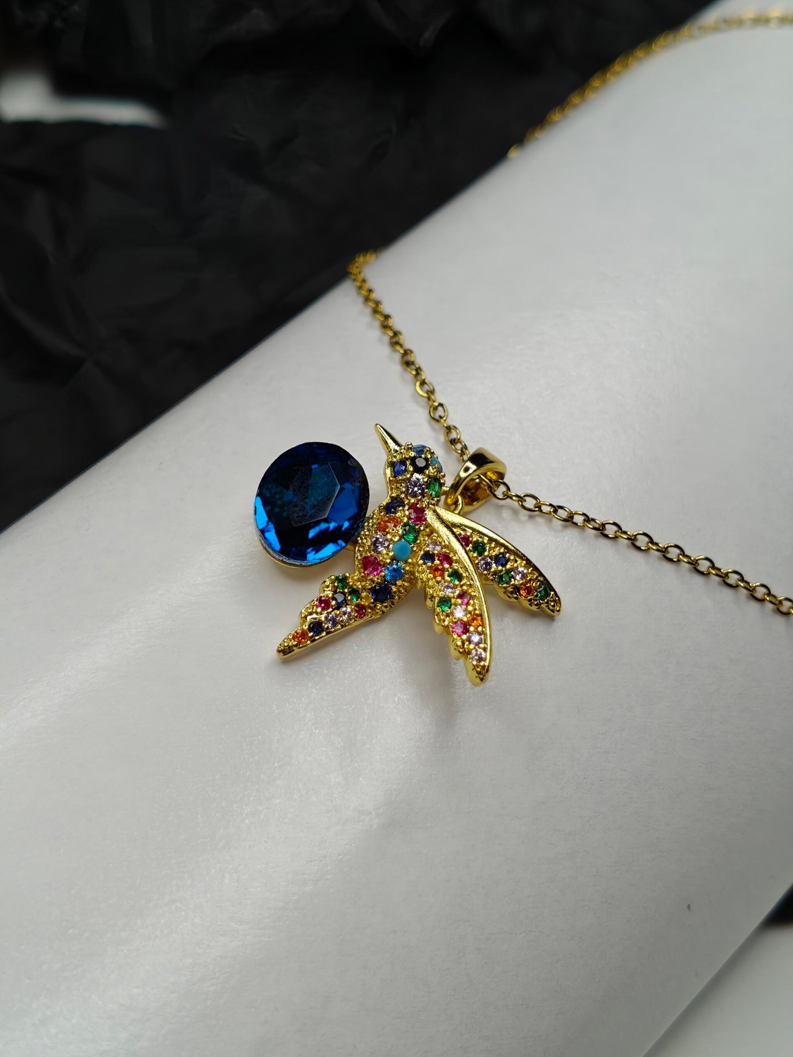 Aurora Flight Bird Pendant Necklace - Image 9