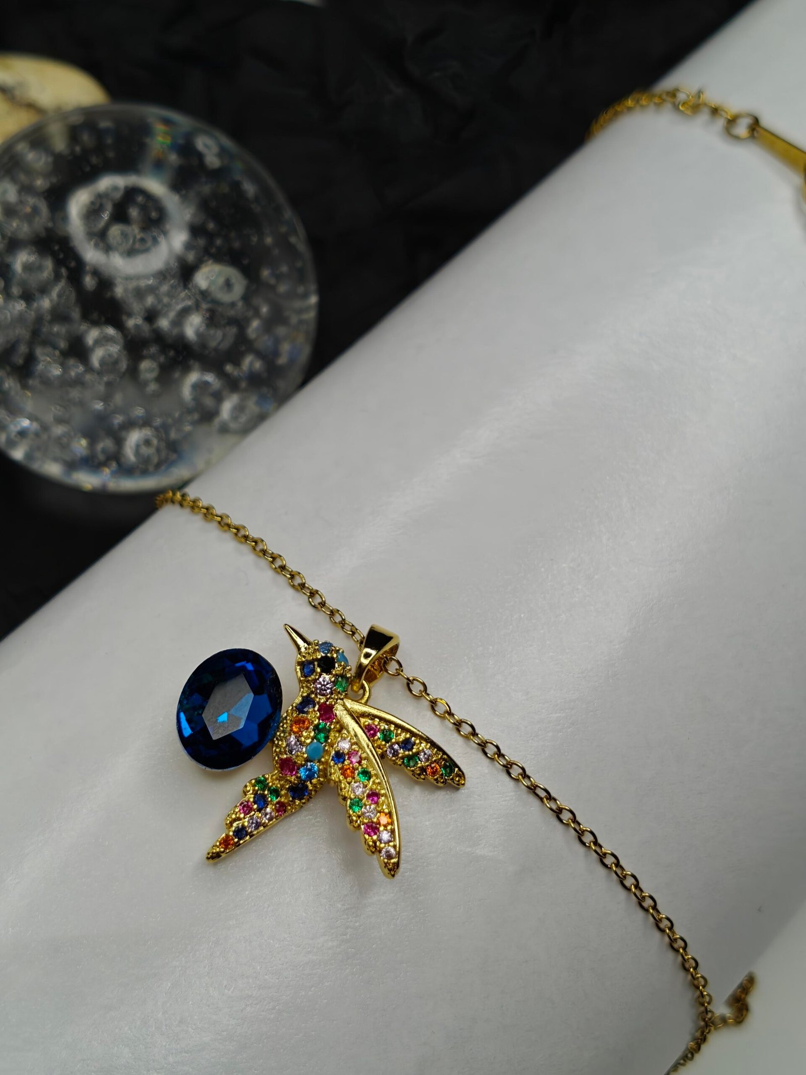 Aurora Flight Bird Pendant Necklace - Image 10