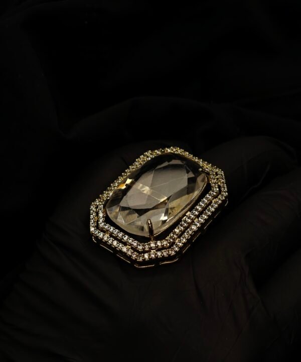 Noir Halo Luxe Statement Ring