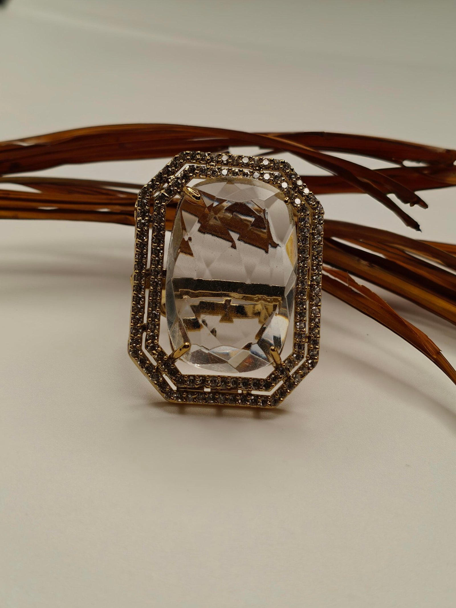 Noir Halo Luxe Statement Ring - Image 7