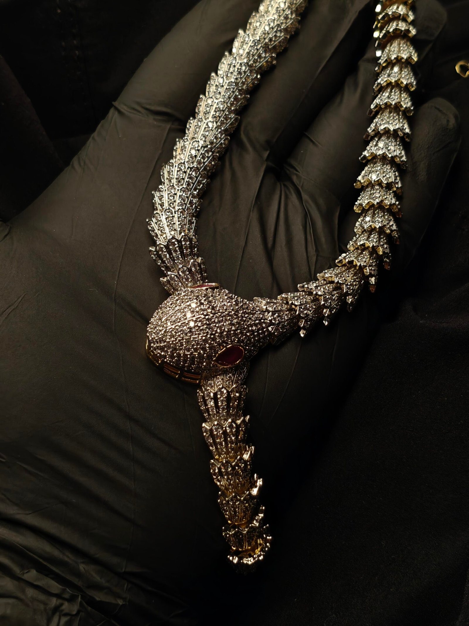 BYKOUE Regal Serpent AD Necklace Set - Image 6