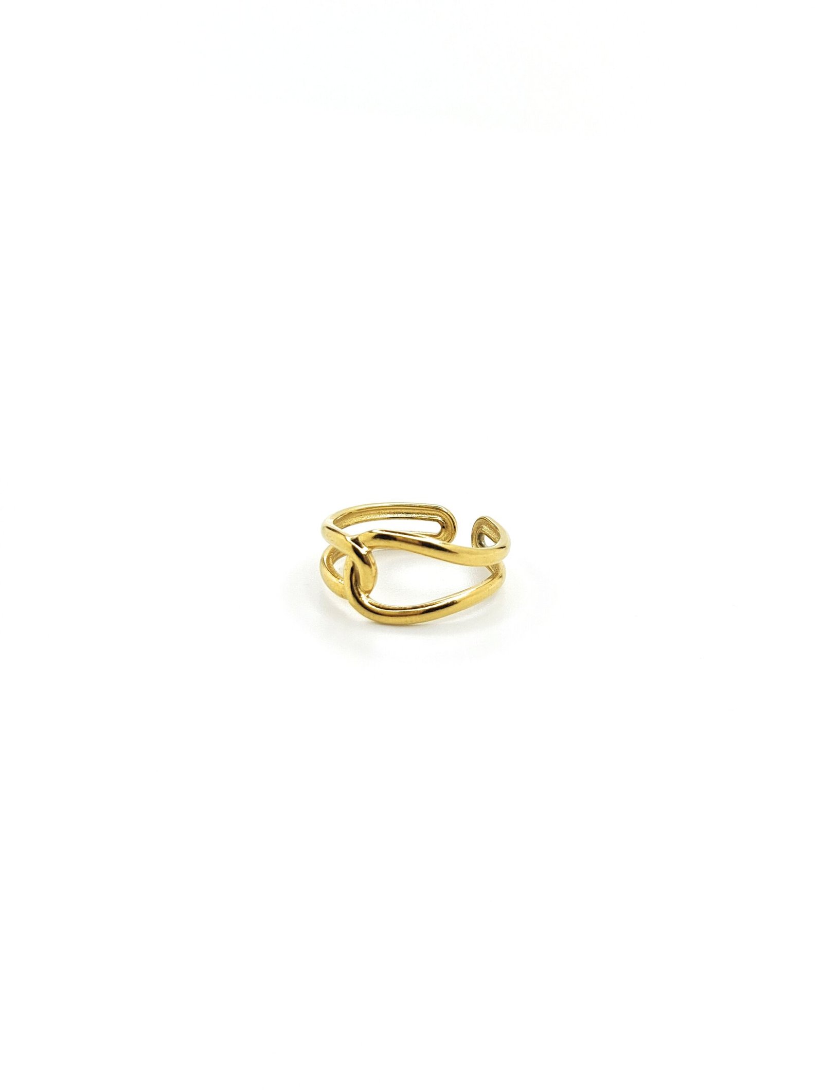 Minimalist Gold Knot Ring - Image 4