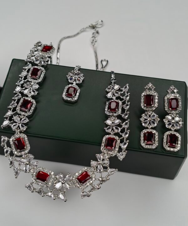 Royal Ruby Statement Jewelry Set