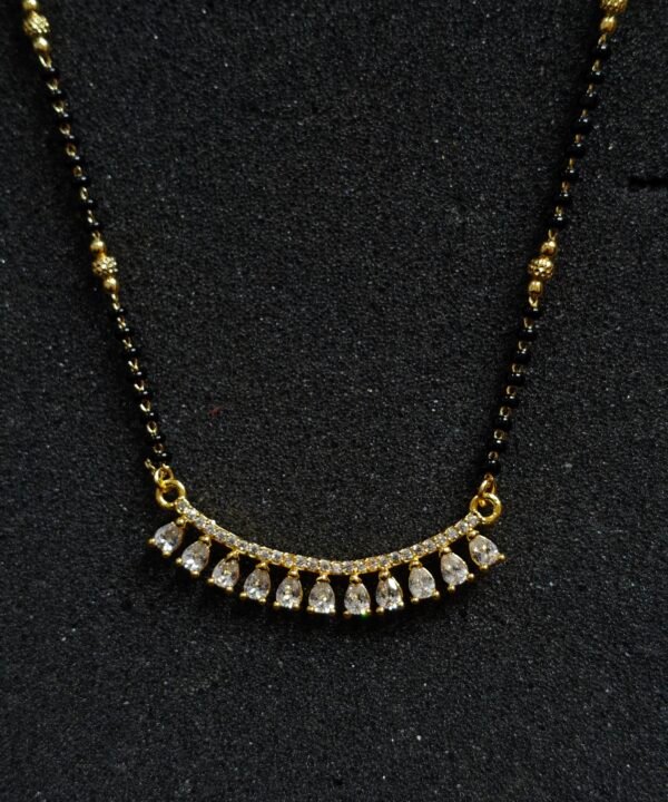 Elegant AD Drop Mangalsutra Necklace