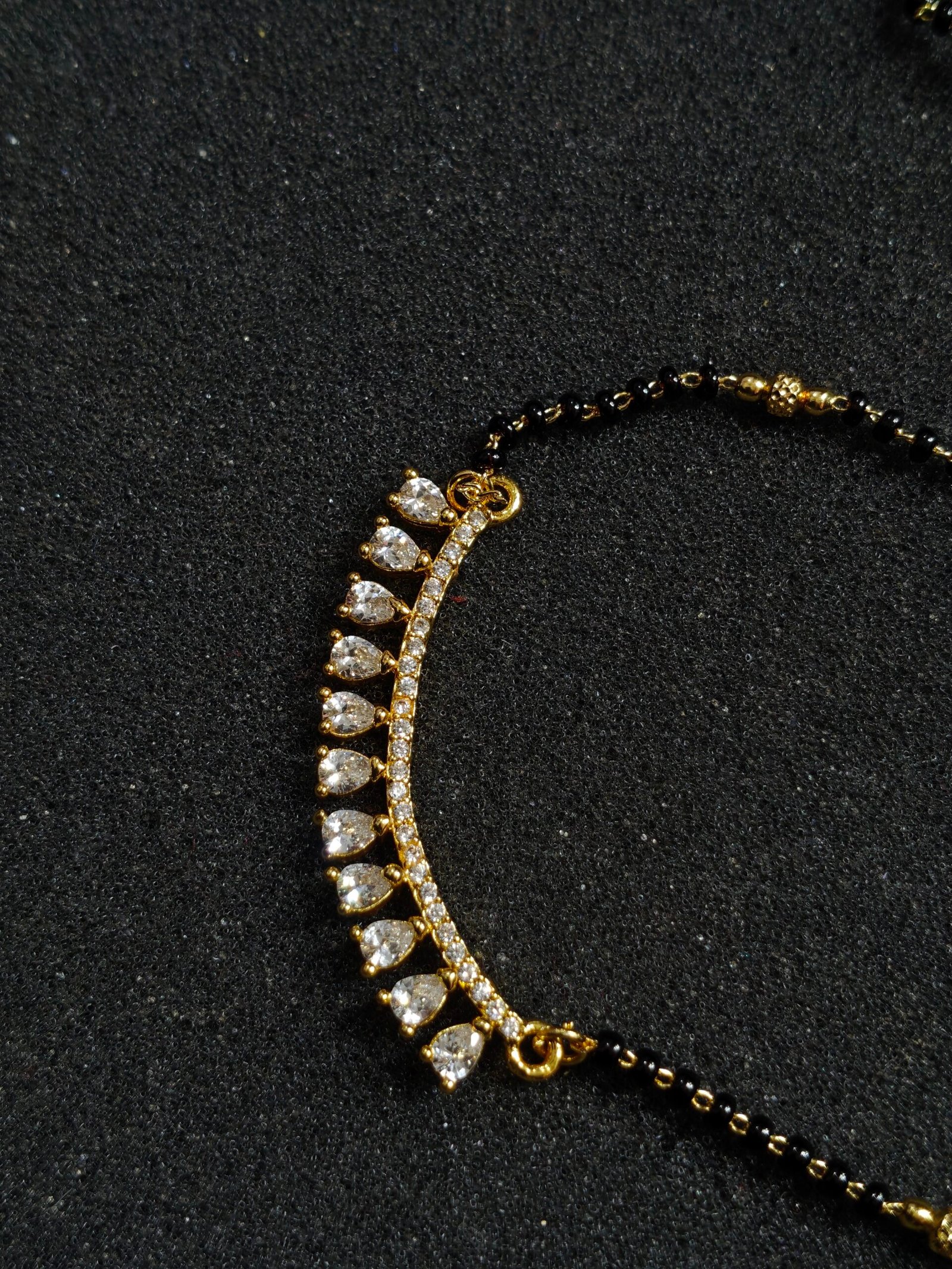 Elegant AD Drop Mangalsutra Necklace - Image 5