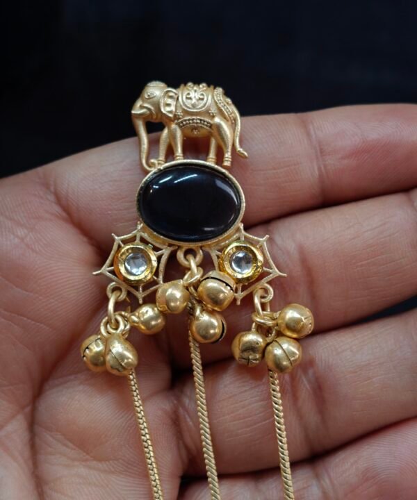 Elephant Design Long kashmiri earrings