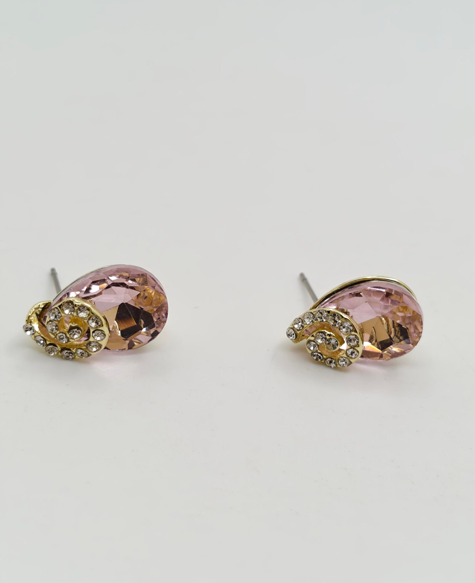 Pink Crystal Pendant Necklace & Earrings Set - Image 6