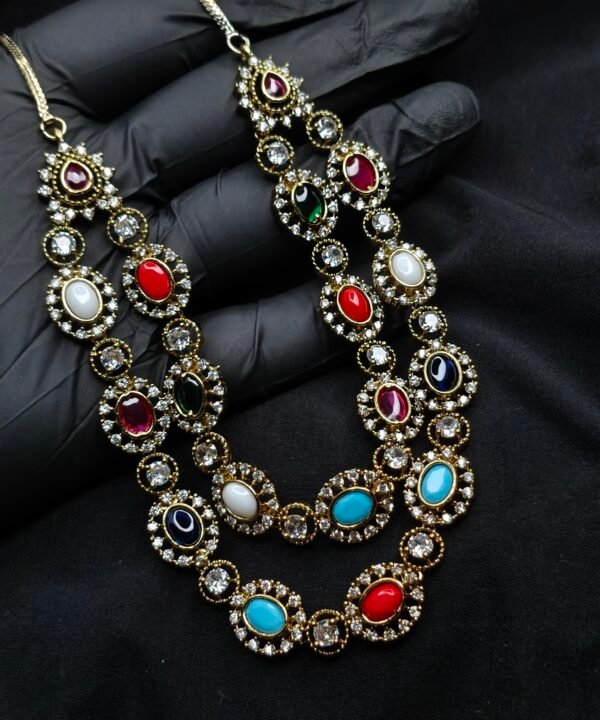 Multicolor Stone Statement Necklace