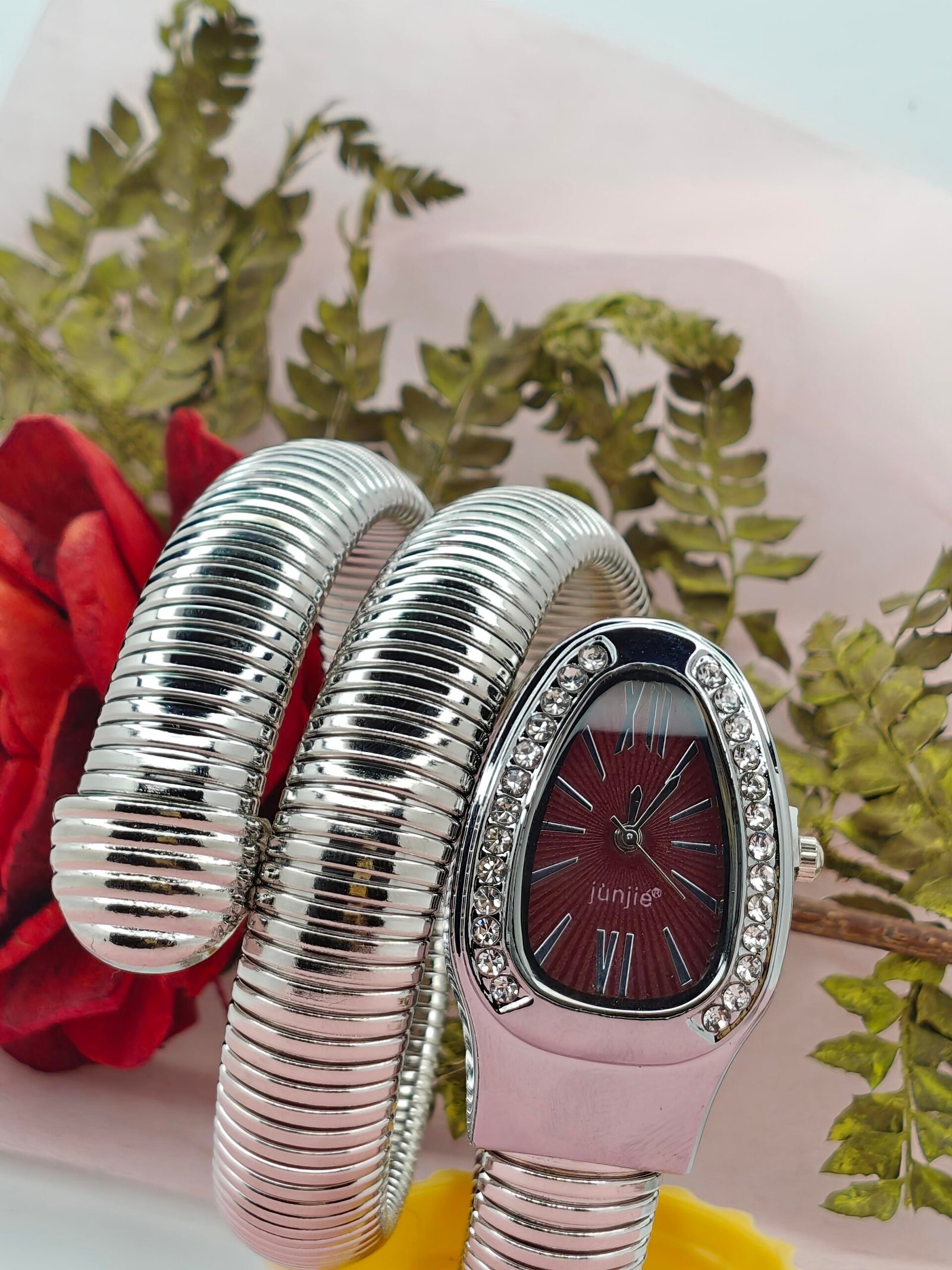 Bold Statement with this striking wrap-around watch that blends modern edge with timeless elegance. - Image 6