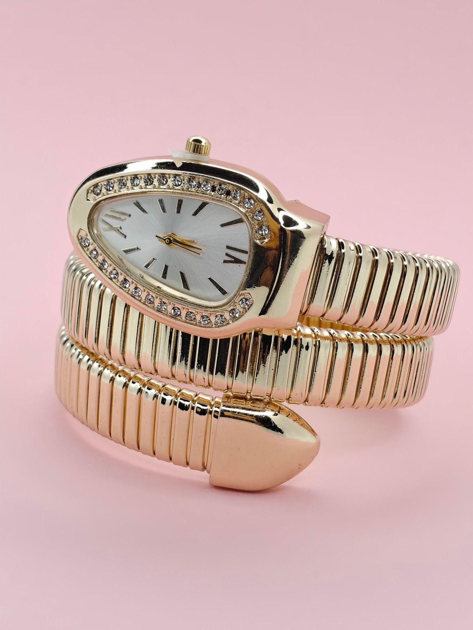 Luxury Gold Stretch Bracelet Watch - Image 2